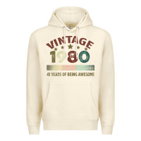 Sandshell Vintage 1980 Limited Edition 41 Years Of Being Awesome Premium Hoodie - Bettercallsaul