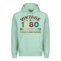 Seafoam Vintage 1980 Limited Edition 41 Years Of Being Awesome Premium Hoodie - Bettercallsaul