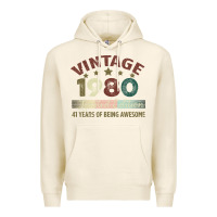 Vintage 1980 Limited Edition 41 Years Of Being Awesome Premium Hoodie | Teevron