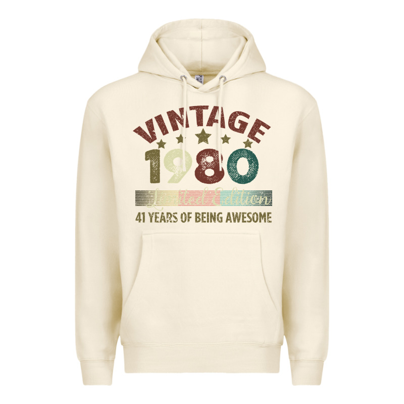 Vintage 1980 Limited Edition 41 Years Of Being Awesome Premium Hoodie by Bettercallsaul | Teevron
