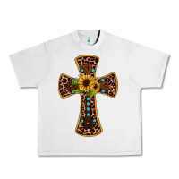 Lunar Rock leopard gemstone sunflower cross Urban Heavy Tee - JahusDesignShop