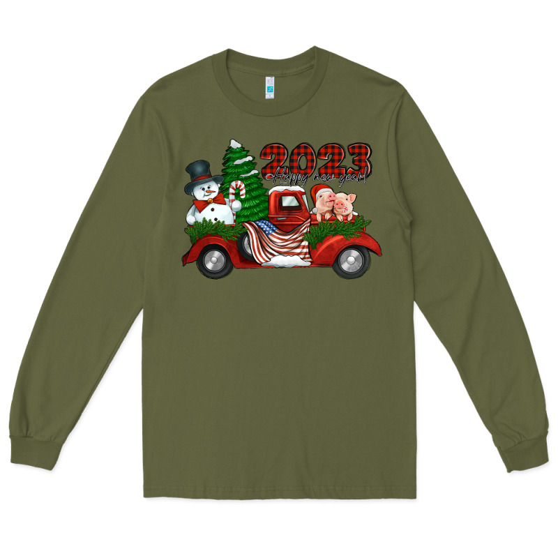 Happy New Year Truck 2023 Long Sleeve Tee by Jasminsmagicworld | Teevron