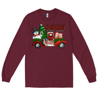 Burgundy happy new year truck 2023 Long Sleeve Tee - Jasminsmagicworld