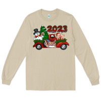 Mushroom happy new year truck 2023 Long Sleeve Tee - Jasminsmagicworld