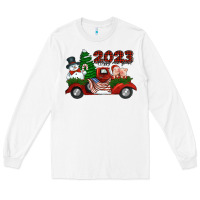 White happy new year truck 2023 Long Sleeve Tee - Jasminsmagicworld