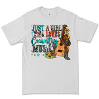 Dove Grey just a girl who loves country music Premium Tee - Zillion Design Studio