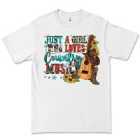 White just a girl who loves country music Premium Tee - Zillion Design Studio