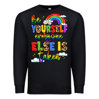 Black be yourself everyone else in taken Premium Sweatshirt - LillyAllenDesigns