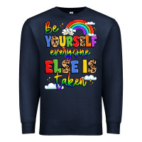 Navy be yourself everyone else in taken Premium Sweatshirt - LillyAllenDesigns