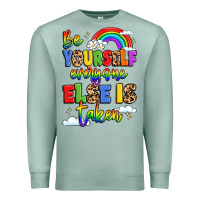 Seafoam be yourself everyone else in taken Premium Sweatshirt - LillyAllenDesigns