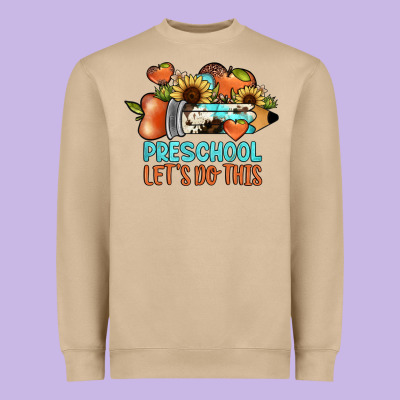 Preschool Let's Do This Heavyweight Sweatshirt Designed By Jahusdesignshop
