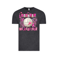 Vintage Black in october we wear pink volleyball Vintage Tee - AdoDesignShop