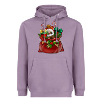 Lavender christmas santa claus bag Heavyweight Hoodie - BundleAndBundleShop