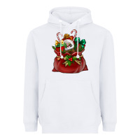 White christmas santa claus bag Heavyweight Hoodie - BundleAndBundleShop
