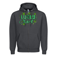 Smoke lucky girl Zipper Hoodie - MaliasSmallBusiness