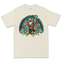 Bone turquoise gemstones brown baby cow  rainbow Premium Tee - BarkalooDesign