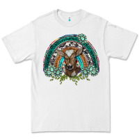 White turquoise gemstones brown baby cow  rainbow Premium Tee - BarkalooDesign