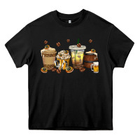 Black beer coffee cups Heavy Core Tee - texasbilliewilder