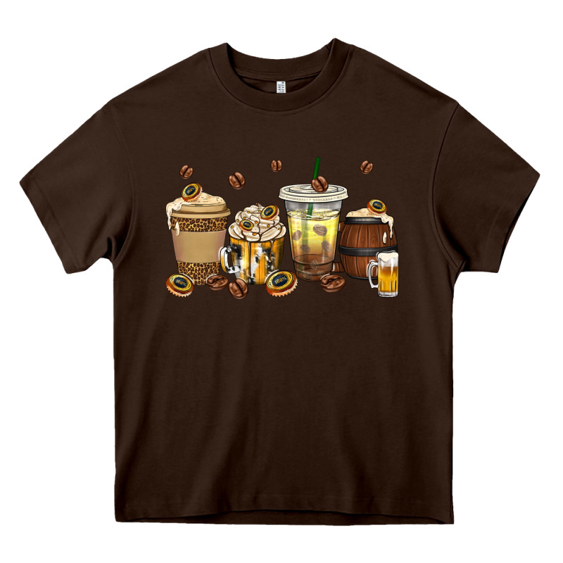 Beer Coffee Cups Heavy Core Tee by texasbilliewilder | Teevron