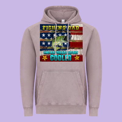 Fishing Dad Like A Regular But Cooler Vintage Hoodie Designed By Hra Design Shop