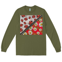 Army Green ladybug Long Sleeve Tee - BarkalooDesign