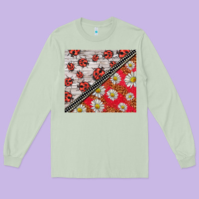 Ladybug Long Sleeve Tee Designed By Barkaloodesign