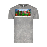 Cloud Rock merry christmas with santa claus license plate Vintage Tee - BundleAndBundleShop