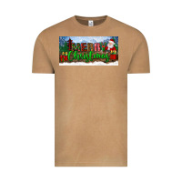 Vintage Camel merry christmas with santa claus license plate Vintage Tee - BundleAndBundleShop