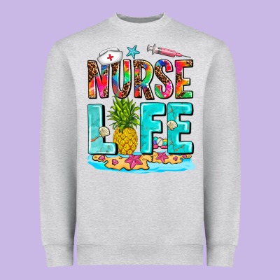Nurse Life Summer Heavyweight Sweatshirt Designed By Adodesignshop