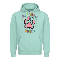 Dog Mom Vibes Zipper Hoodie | Teevron