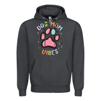 Smoke dog mom vibes Zipper Hoodie - MaliasSmallBusiness