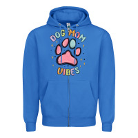 True Royal dog mom vibes Zipper Hoodie - MaliasSmallBusiness