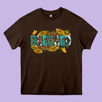 Blessed Heavy Core Tee Designed By Texasbilliewilder