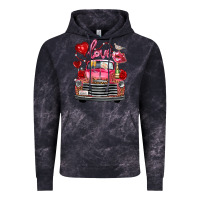 Cloud Black valentine's day truck love bird letter Vintage Hoodie - FaDigitalArtStudio