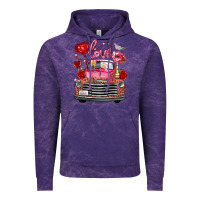 Cloud Purple valentine's day truck love bird letter Vintage Hoodie - FaDigitalArtStudio