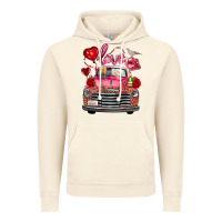Vintage Artic valentine's day truck love bird letter Vintage Hoodie - FaDigitalArtStudio