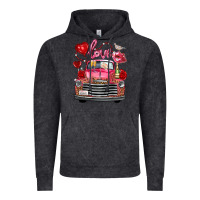 Vintage Black valentine's day truck love bird letter Vintage Hoodie - FaDigitalArtStudio