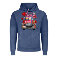 Vintage Denim valentine's day truck love bird letter Vintage Hoodie - FaDigitalArtStudio