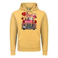 Valentine's Day Truck Love Bird Letter Vintage Hoodie | Teevron