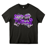Asphalt purple its my birthday Heavy Core Tee - Zillion Design Studio