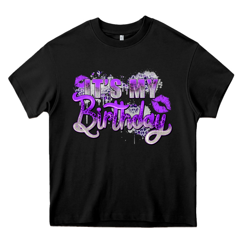 Purple Its My Birthday Heavy Core Tee by Zillion Design Studio | Teevron