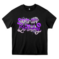 Black purple its my birthday Heavy Core Tee - Zillion Design Studio