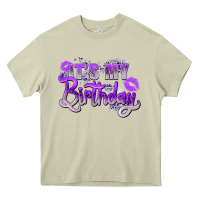 Mossy purple its my birthday Heavy Core Tee - Zillion Design Studio