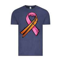 Vintage Denim breast cancer sport ribbons Vintage Tee - AdoDesignShop