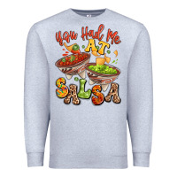 Heather Grey you had me at salsa Premium Sweatshirt - LillyAllenDesigns