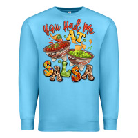 Ocean Blue you had me at salsa Premium Sweatshirt - LillyAllenDesigns