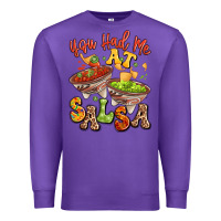 Purple you had me at salsa Premium Sweatshirt - LillyAllenDesigns