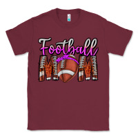 Burgundy Football Mom Classic Tee - CowhideDigitalArt