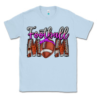 Dusty Blue Football Mom Classic Tee - CowhideDigitalArt