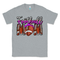 Heather Grey Football Mom Classic Tee - CowhideDigitalArt